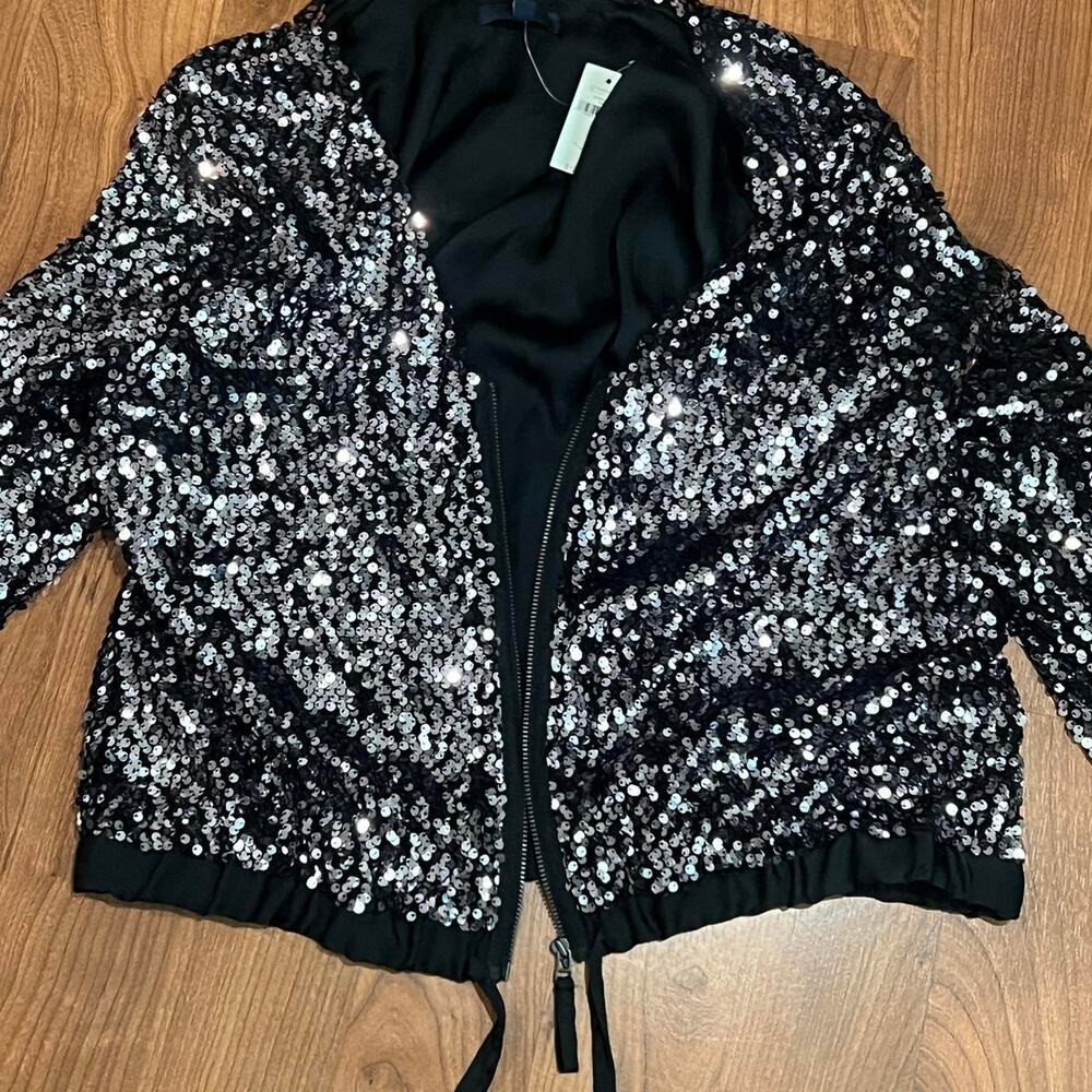 Sparkly black gap jacket glamour